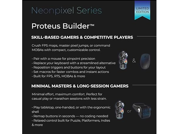 ByoWave Proteus Builder One-Handed Gaming Controller