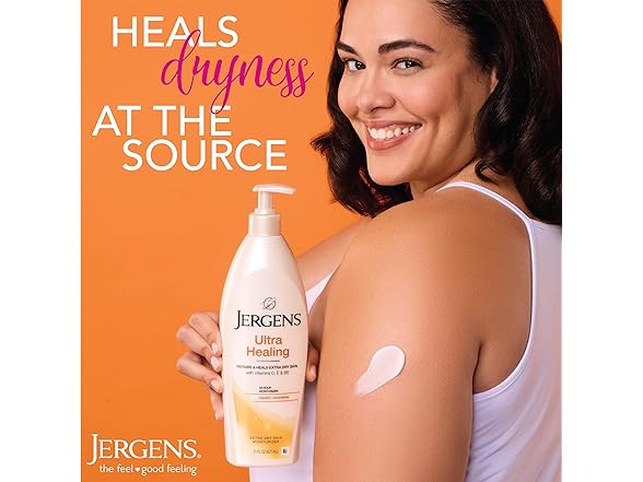 Jergens Ultra Healing Dry Skin Moisturizer, White 21 Fl Oz