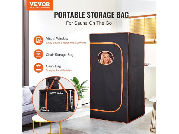 Sauna Tent Portable Full Size, 1400W Personal