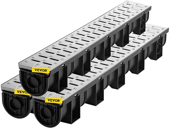 Trench Drain System, Channel Drain with Metal