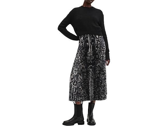AllSaints Women Large Jinx Pleated Dress