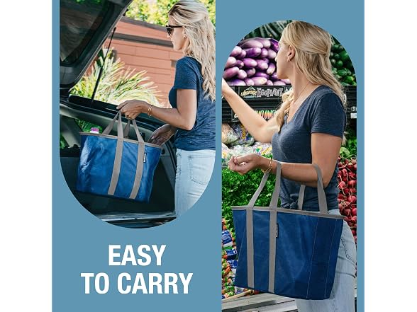 CleverMade EcoBasket 30L Collapsible Tote Basket 3 Pack