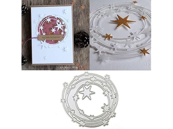 hinana Star Round Frame Metal Die Cuts
