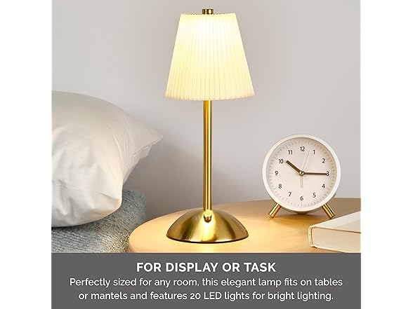 Elements 11.6" Gold LED Table Lamp