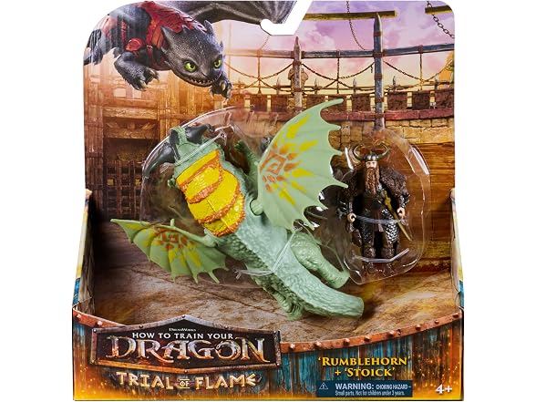 DreamWorks Dragons Rumblehorn & Stoick Action Figures