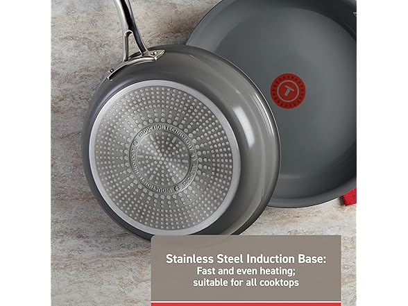 T-fal Non-Stick Induction 2Pc Frypan Set