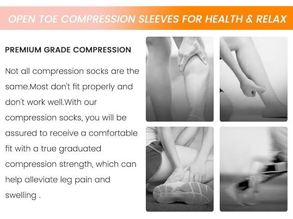 20-30mmHg Open Toe Compression Socks