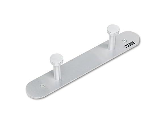 Safco 4200 Nail Head Wall Coat Rack Two Hooks12"