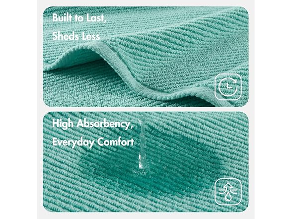 Madison Park Bathroom Towel Set of 6 Diagonal Ribbed