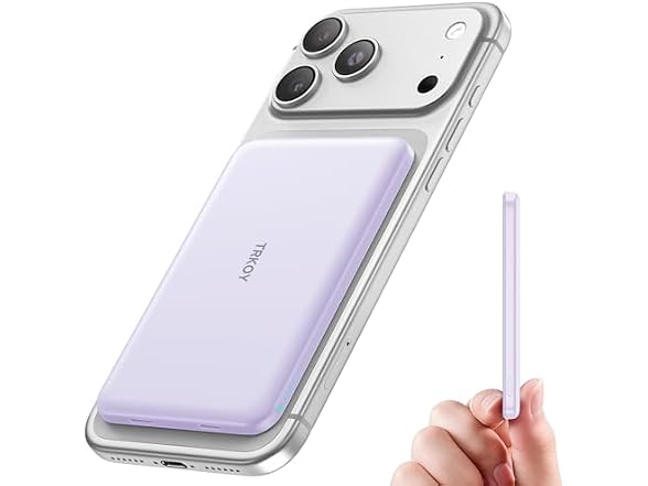 TRKOY Magsafe Portable Charger Lavender