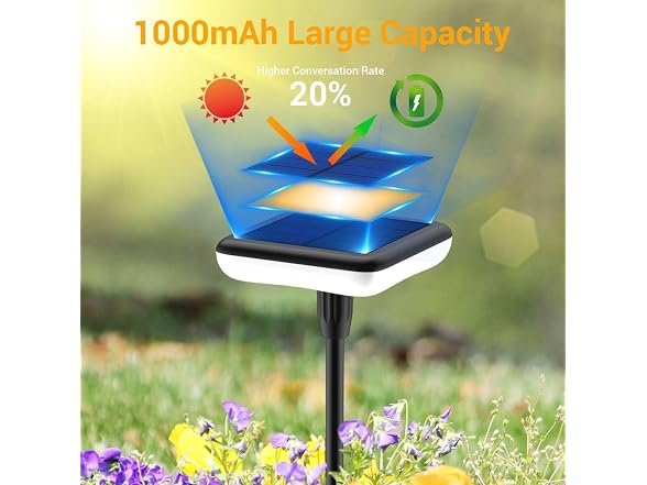 Waterproof Solar Pathway Lights 4 Pack