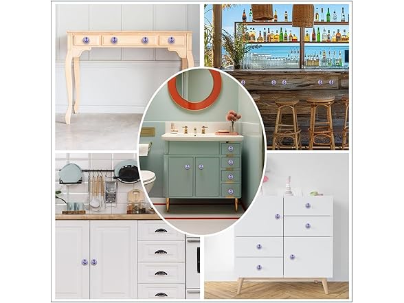 Metal Magician Cabinet Knobs Blue 6pc