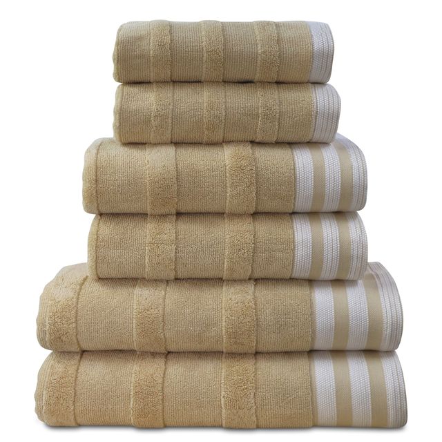 6-Piece Jacquard Stripe Kyoto Towel Set - Gallery 18