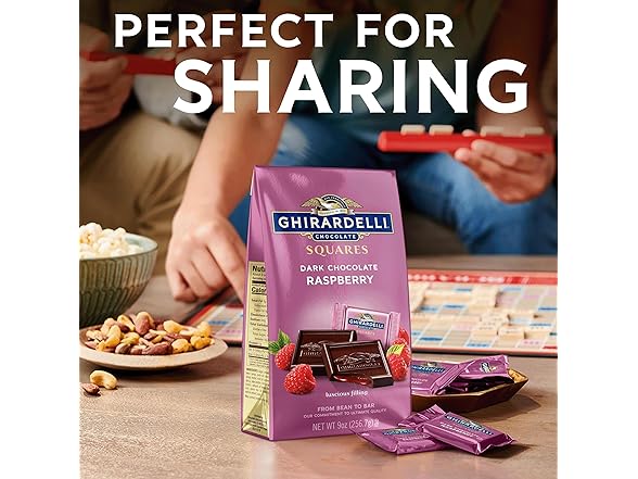 Ghirardelli Dark Choc Raspberry Squares