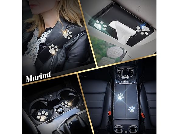 Murimt 2Pcs Car Bling Stickers