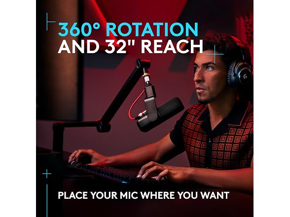 Logitech G Compass Premium Broadcast Boom Arm