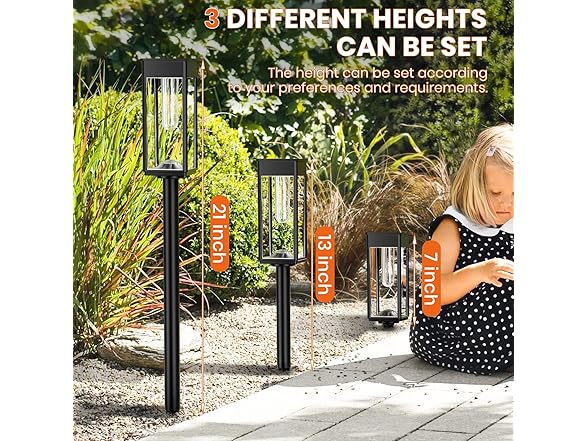 (8 Pack) ALFIOT Solar Pathway Lights