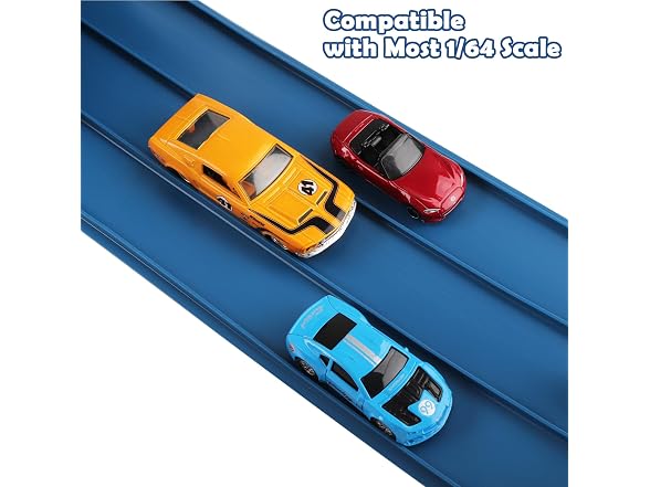YUOIOYU 3-Lane Race Track for Kids