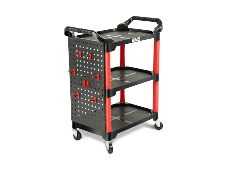 DNA MOTORING 3-Level Composite Workshop Trolley