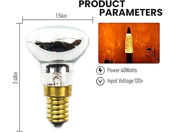 OSTTRPO Lava Lamp Bulb 25w 4pk