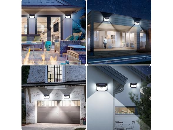 Brightever Motion Sensor Flood Lights 4 Pack