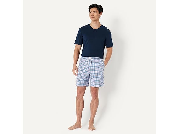 Amazon Essentials Men's Cotton Stretch PJ Shorts 2Pk