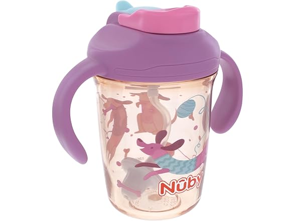 Nuby Multi-Function 2-in-1 Toddler Cup, Dog