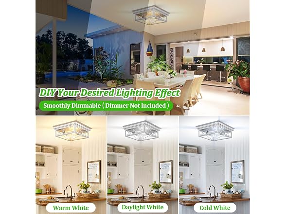 Kondras B0DLVZG28B 2-Pack Metal Kitchen Light Fixtures