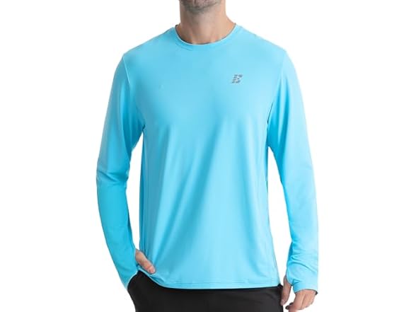 Mens UPF 50+ Rash Guard Swim Shirts