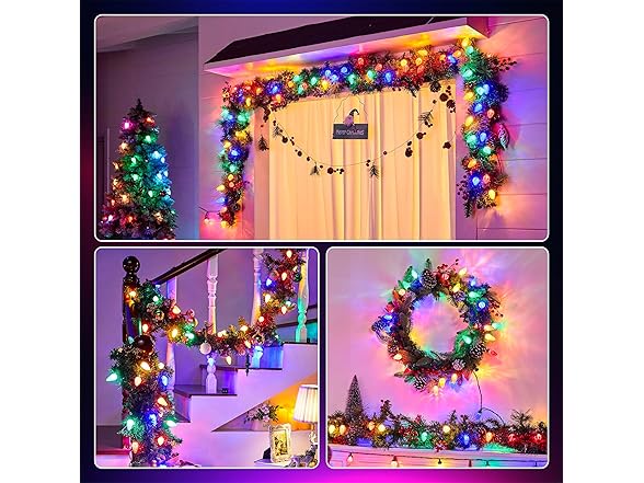 Brightown C9 LED Christmas Lights Outdoor, 97ft 150 LED