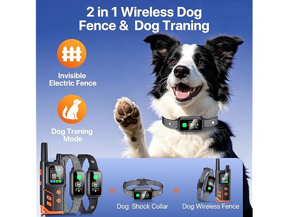 FAWNALGE 2 In1 Wireless Dog Collar
