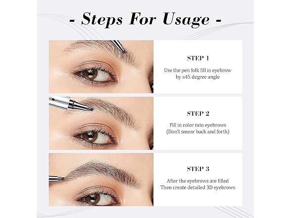 Oetuiow 4 Point Brow Pen Gray