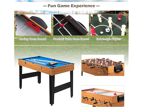 ARLIME 3 in 1 Multi Game Table 48''