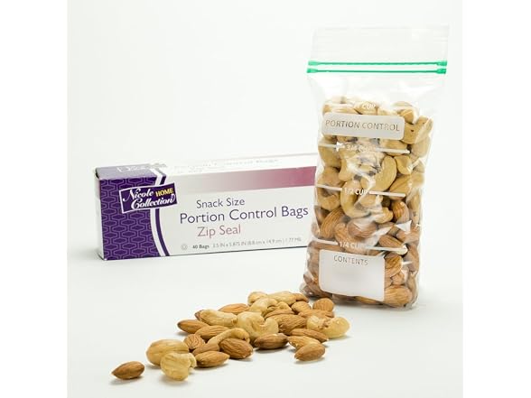 Nicole Home Zip Seal Portion Bags 40ct