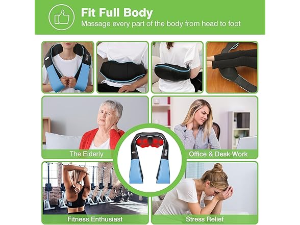 cotsoco Shiatsu Neck Massager - Azure