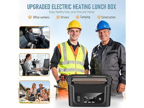 GALOKEO Upgraded Cordless Electric Lunch Box