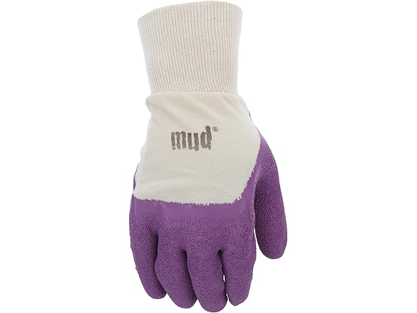 MUD 020DP Latex Grip Garden Gloves, Violet