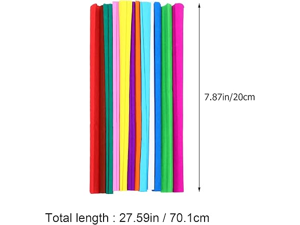 EXCEART 12 Rolls Crepe Paper Rolls 12