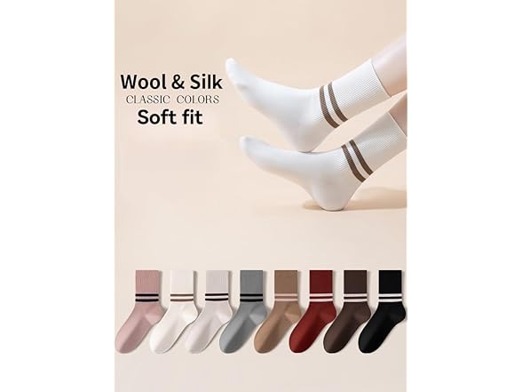 WaziHou Women Crew Socks