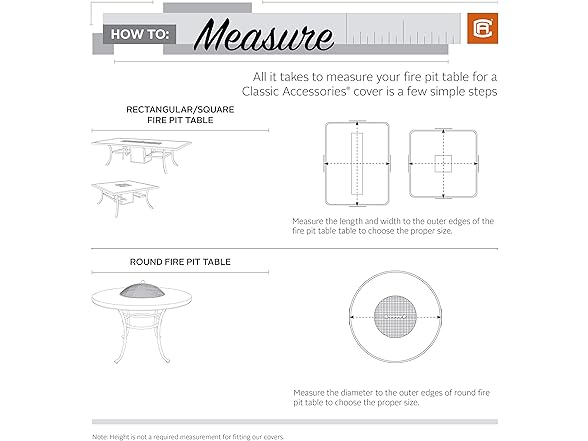 56 Inch Rectangular Fire Pit Table Cover