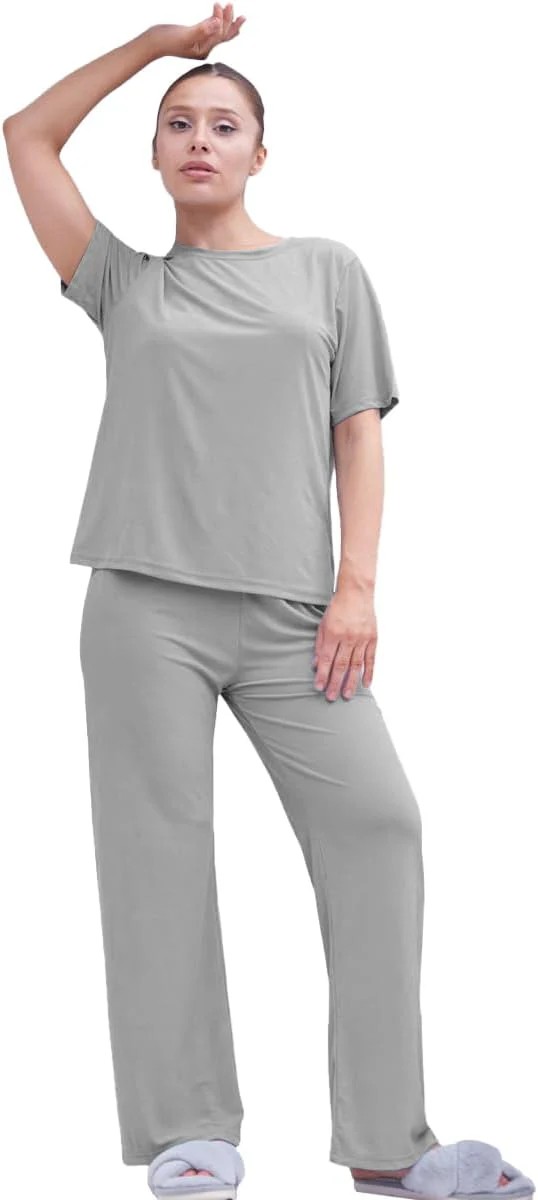 Talmont Womens Pajama 2pc Lounge Set - Gallery 8