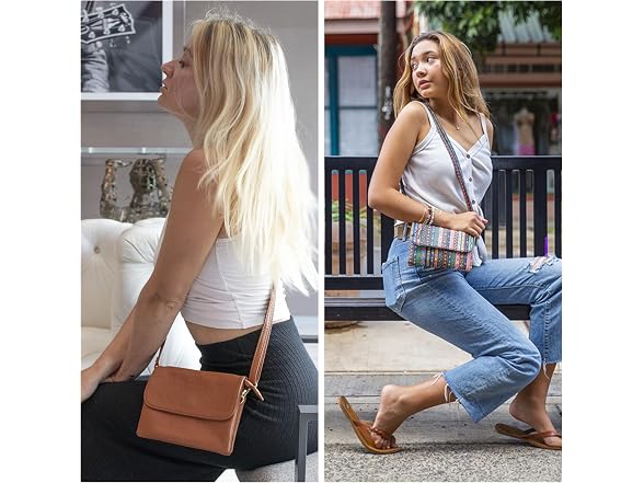 MINICAT RFID Crossbody Bags for Women Vegan Leather Cross Body Purse