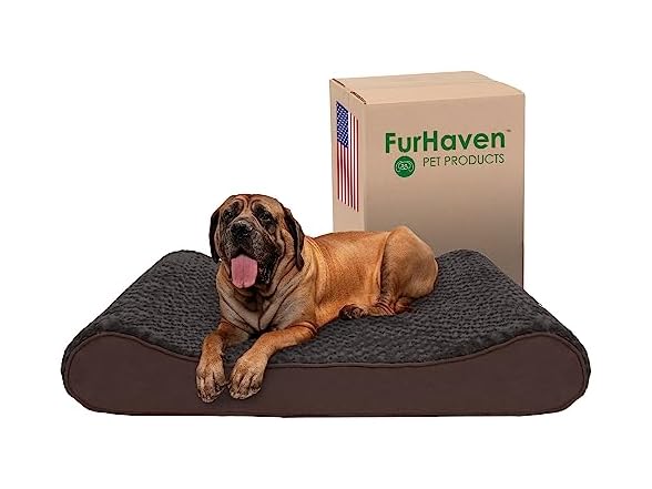Furhaven Cooling Gel Bed for Large Dogs