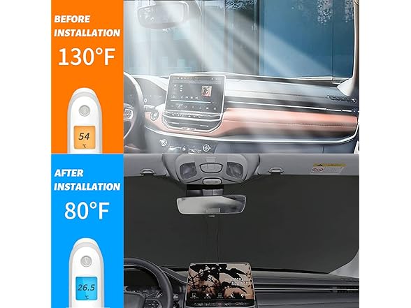 Moricere Upgrade Windshield Sun Shade