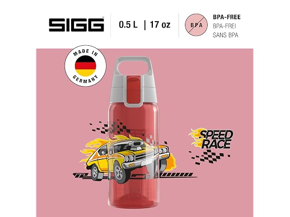 Sigg 16.9 oz Kids Viva Bottle, 12 Speed Race