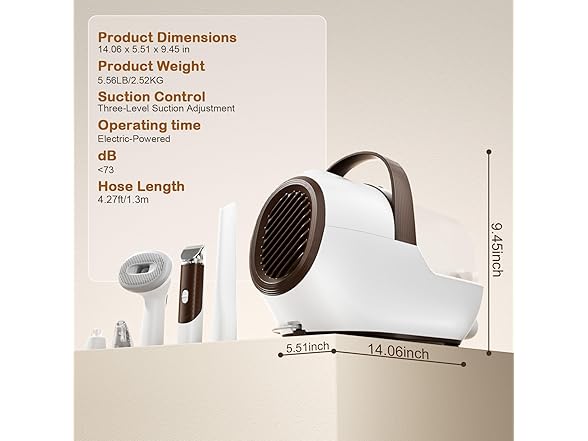 Ozumek Dog Grooming Vacuum