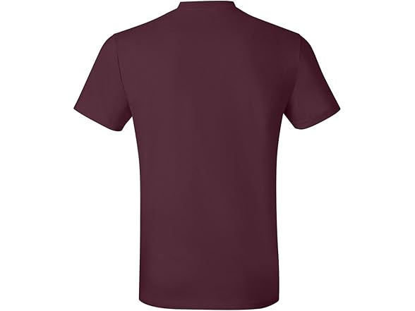 Hanes Mens Nano Cotton Tee Maroon (M)