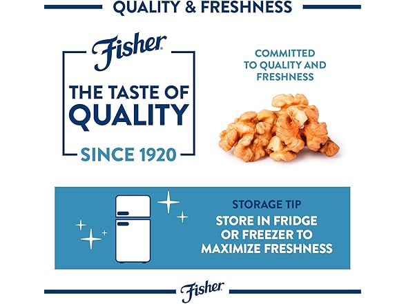 Fisher Chef's Naturals Chopped Walnuts 1lb.