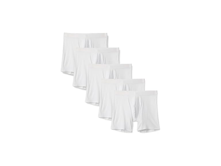 Amazon Essentials Men's Cotton Jersey Boxer Shorts Underwear Pack of 5