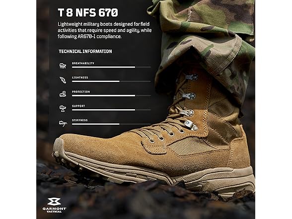 GARMONT T8 NFS 670 Boots Coyote 7 W